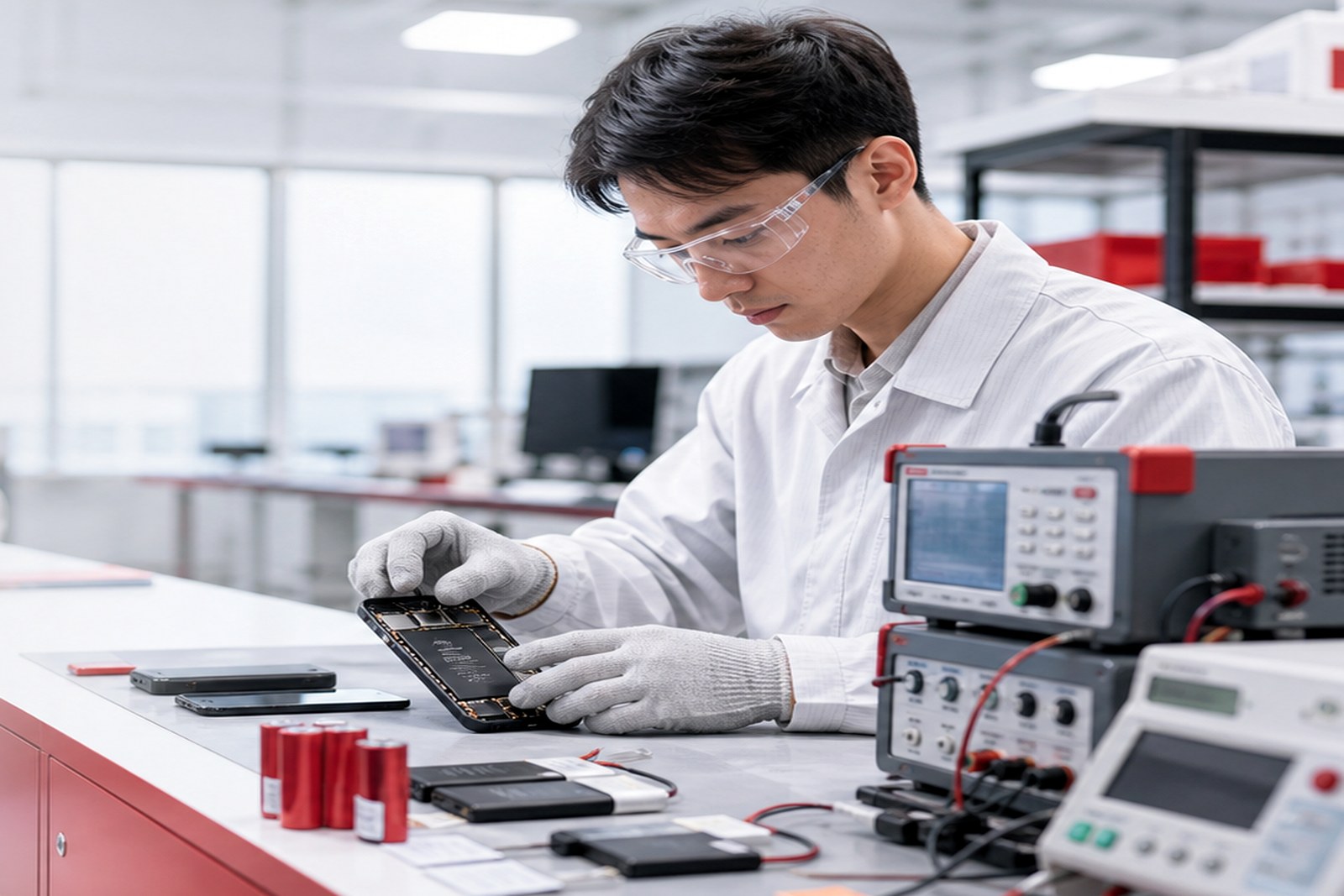 Electronics compliance testing workspace